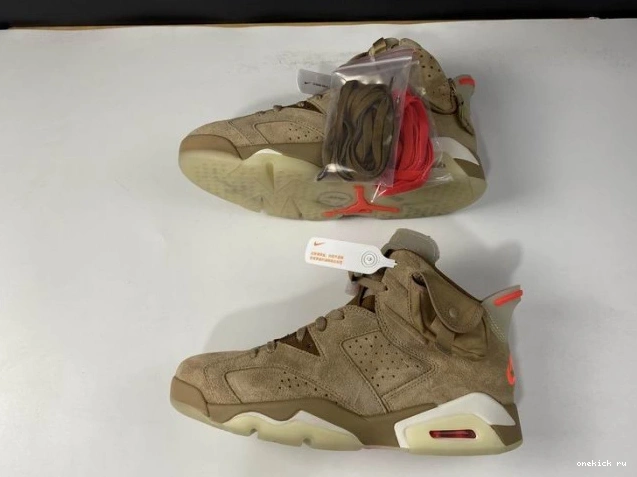Chep Onekick DH0690-200 Retro Travis Air Jordan British Khaki 6 Scott 0805
